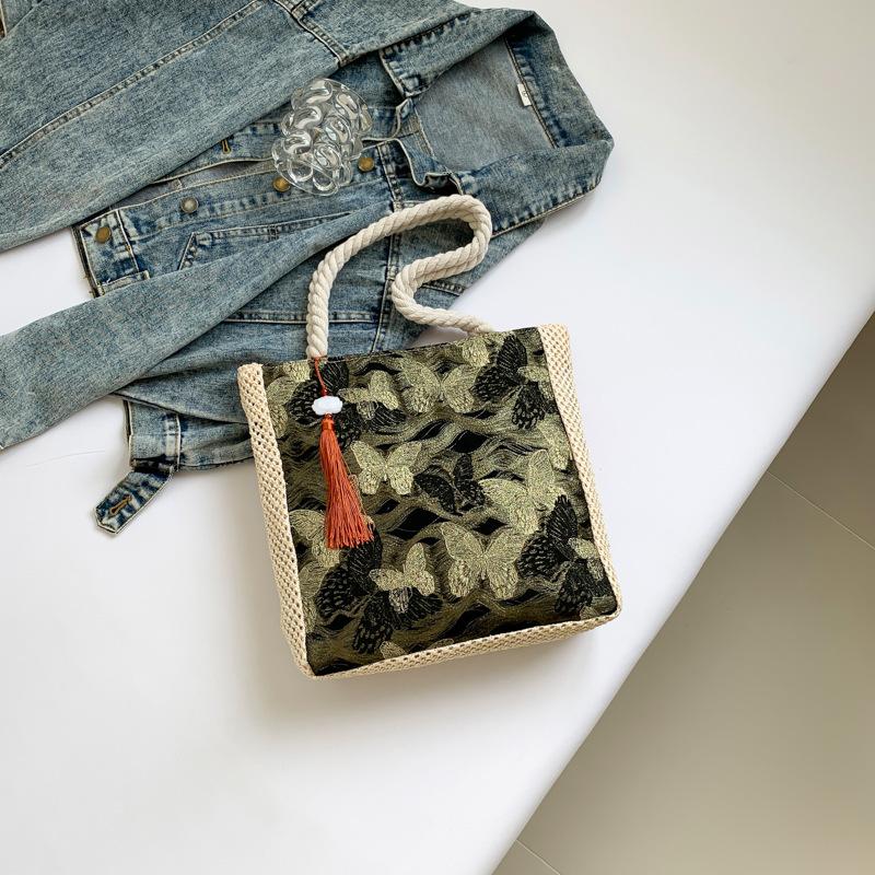 Модная сумка кросс-боди на одно плечо Новая сумка для поездок на работу Красивая летняя текстура Простая сумка-тоут большой вместимости для поездок на работу