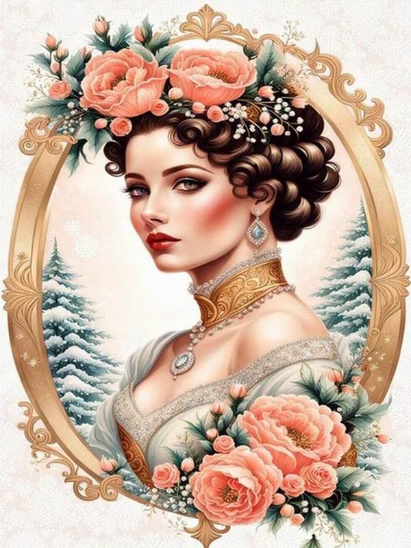 Diamond Painting New Collection 2024 Elegant and Noble Woman Diy Full Square Round Drill Rhinestone Embroidery Girl Mosaic Cross Stitch Kits