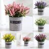 Artificial Flower Cloth Shop Lavender Office Decor
