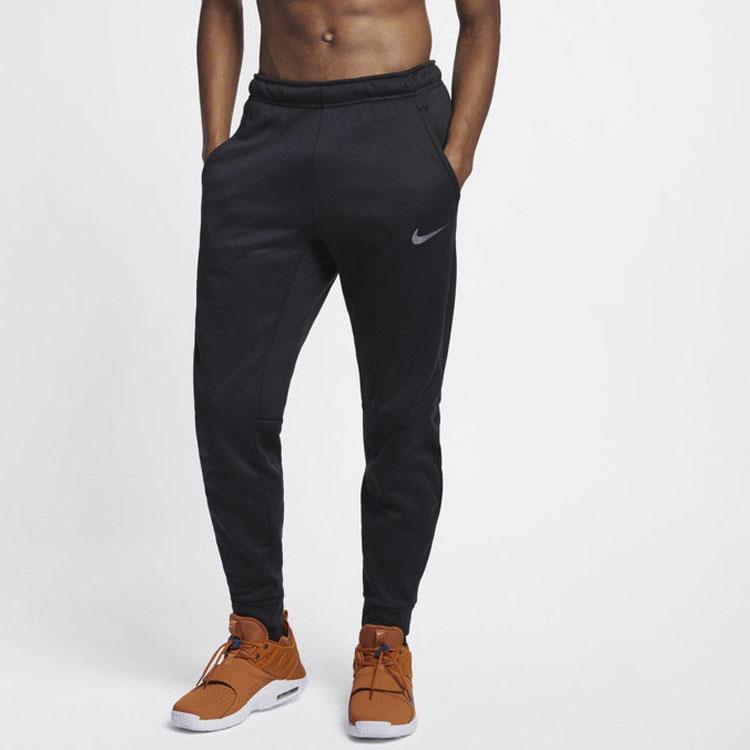 Nike Мужские брюки для тренировок Therma Tapered на флисовой подкладке, черные 932256-010