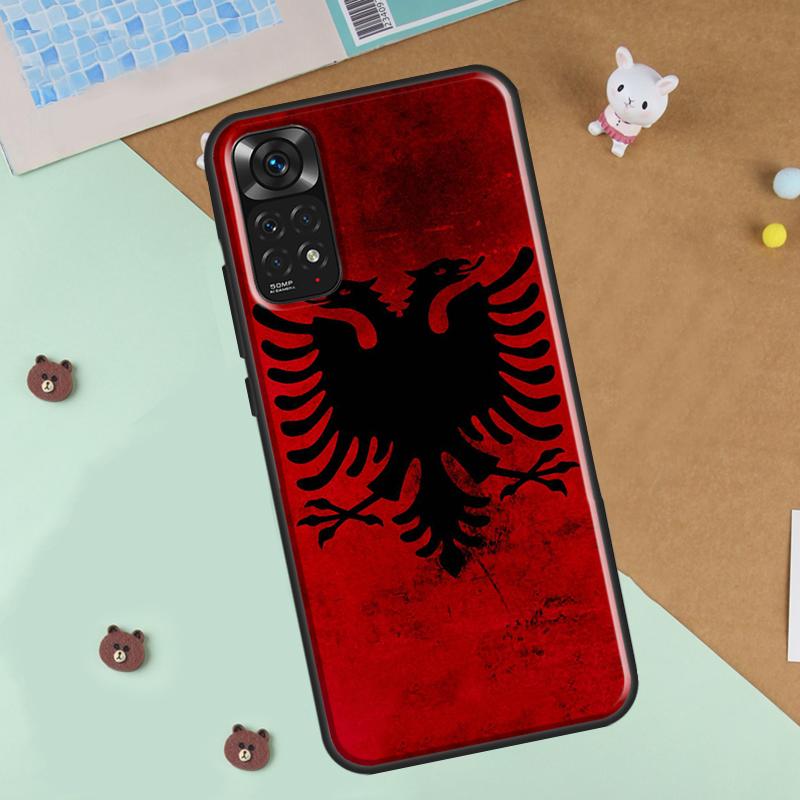 Албания Албанский Флаг Арт Чехол для Телефона Для Xiaomi Redmi Note 12 8 9 10 11 Pro 8T 9S 10S 11S 12S 10A 9C 10C 12C