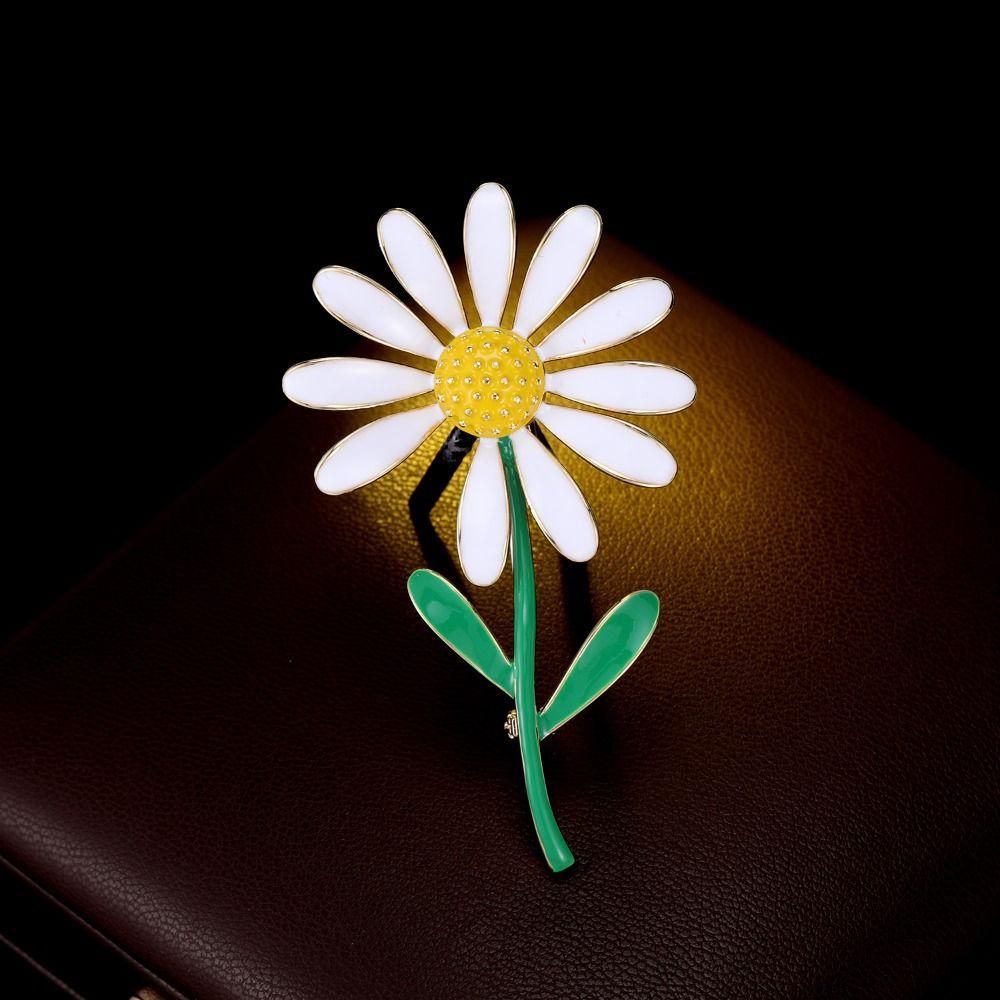 Брошь в виде ромашки в корейском стиле для воротника костюма в виде ромашки, индивидуальная брошь в том же стиле для женщин GD
