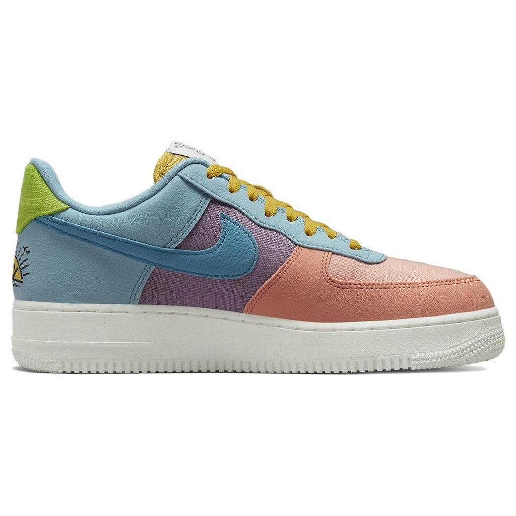 Nike Air Force 1 Low 07 LV8 Next Nature Sun Club — разноцветные мужские кроссовки, разноцветные, песочно-золотистые, пырейные, DQ4531-700
