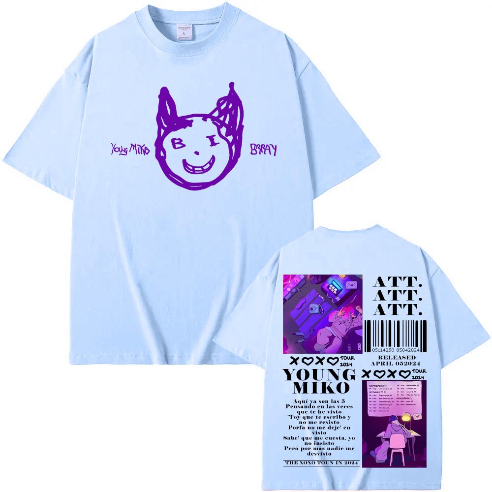Young Miko Hip Hop Tshirt Graphic Printing Gothic Grunge Teeshirt Short Sleeve Comic OneckTshirt Camiseta Hombre Casual Tees