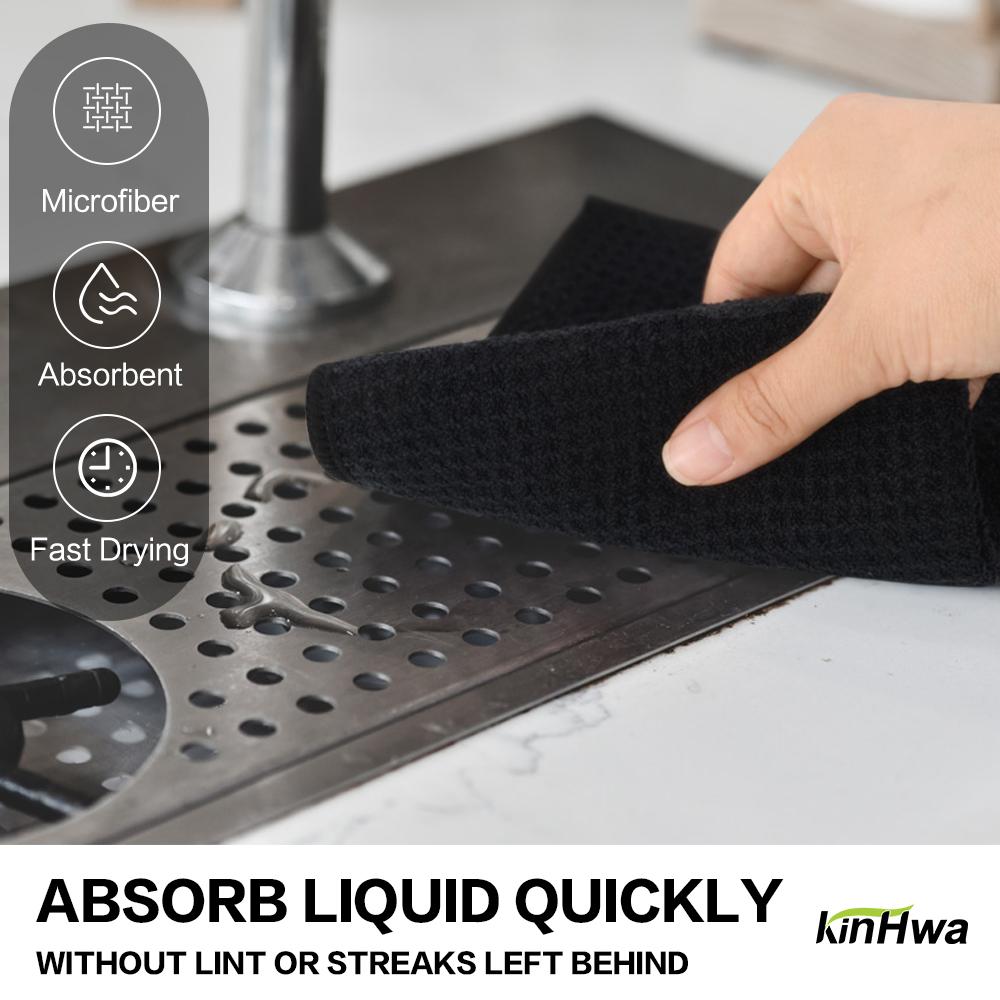 Полотенце для сублимации кухни из микрофибры с вафельным переплетением, полотенце для сушки посуды и салфетка для уборки кухни, быстросохнущее кухонное полотенце