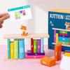 Penguin-Themed Wooden Alphabet Stacking Blocks for Kids