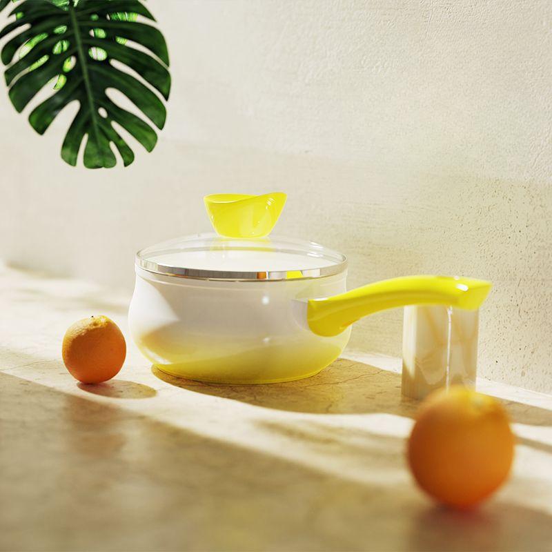 Ceramic Small Milk Pot Home Non-stick Baby Food Pan Kitchen Gas Cooker Induction Cooker Universal Instant Boiling Noodles Pot