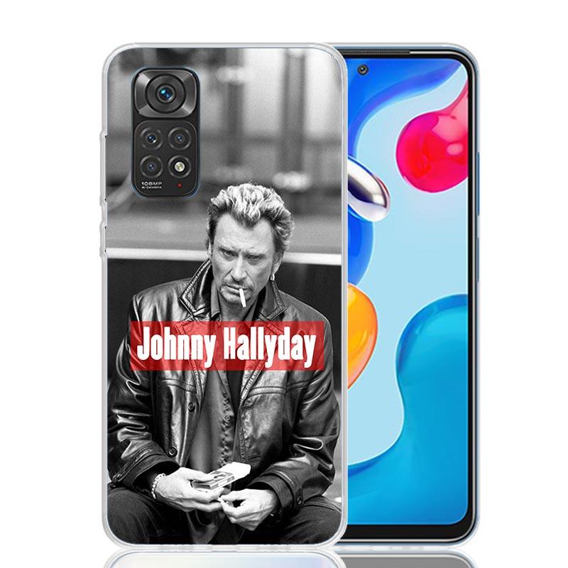 Музыкальный чехол для телефона Johnny Hallyday для Xiaomi Redmi Note 14 13 14S 12S 12 11S 11T 11E Pro Plus 10S 10 9S 9 Art Индивидуальный Coque Ca