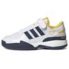 Human Made X Forum Low Hazy Yellow Navy Men Sneakers White Cloud-White Collegiate-Navy S42975