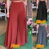 Summer Casual Suit Pants Elegant OL Women Wide Leg Pant Capris Solid Trouser Oversized High Waist Pantalon Palazzo