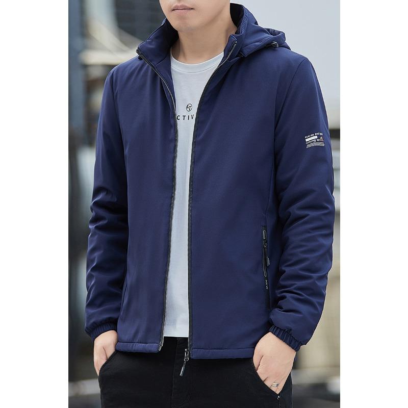 New Autumn and Winter British Large-size Men's Jackets for Men's Outfits with Long Sleeves and Fashionable Urban Collar Jackets