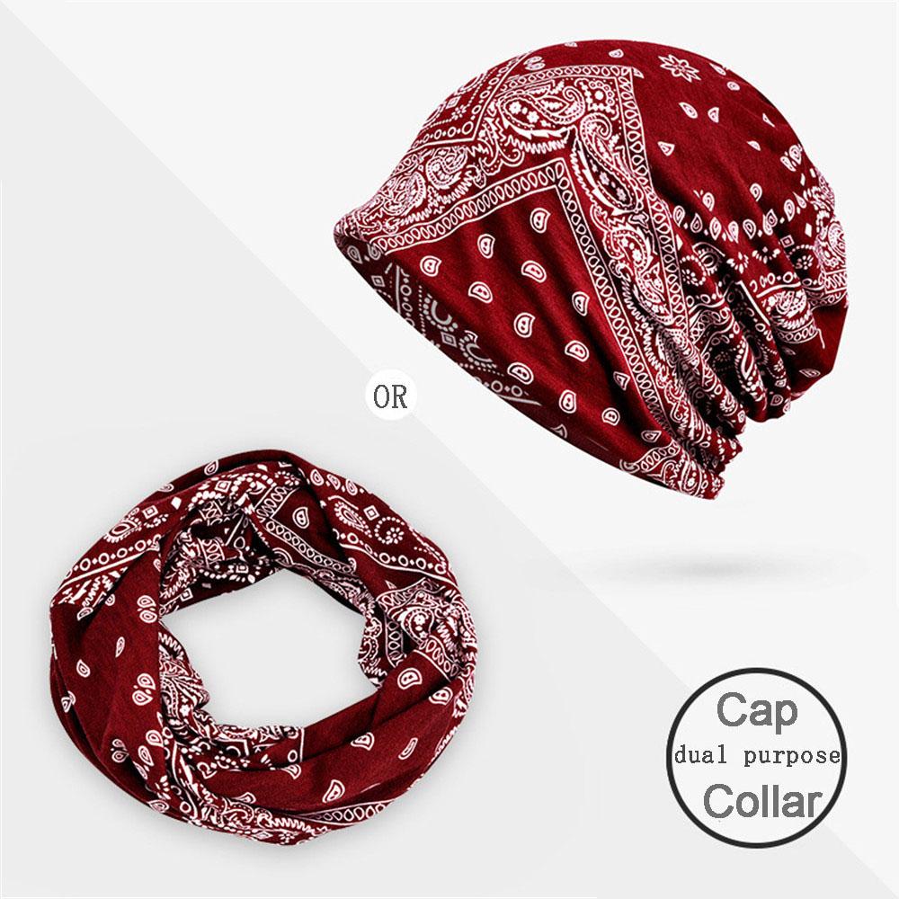 Elastic Spring Summer Chemo Hat Two Layers Sport Casual Head Wrap Scarf Muslim Hijabs Turban Caps