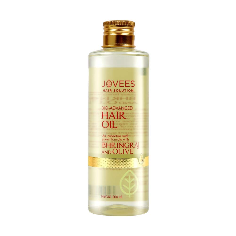 Jovees Herbal Bringraj Olive Bio Advanced Hair Oil For Dry Damaged Hair Nourishes Scalp 200ml