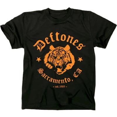 Deftones Хлопковая Футболка с Логотипом Группы Унисекс Женская Хип-Хоп Рок Футболка Модная Футболка с Коротким Рукавом Летние Оверсайз Футболки Топы