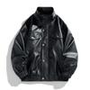 Fashion Jacket Stand-up Collar Casual Spring and Autumn New Loose Men's Leather Jacket
