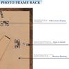 8x10 Picture Frame with 6x8 Mat Deep Brown, Display 6x8 with Mat or 8x10 Without Mat, Wood 8 by 10 Photo Frame, 8 x 10 Frame for Wall Hanging and