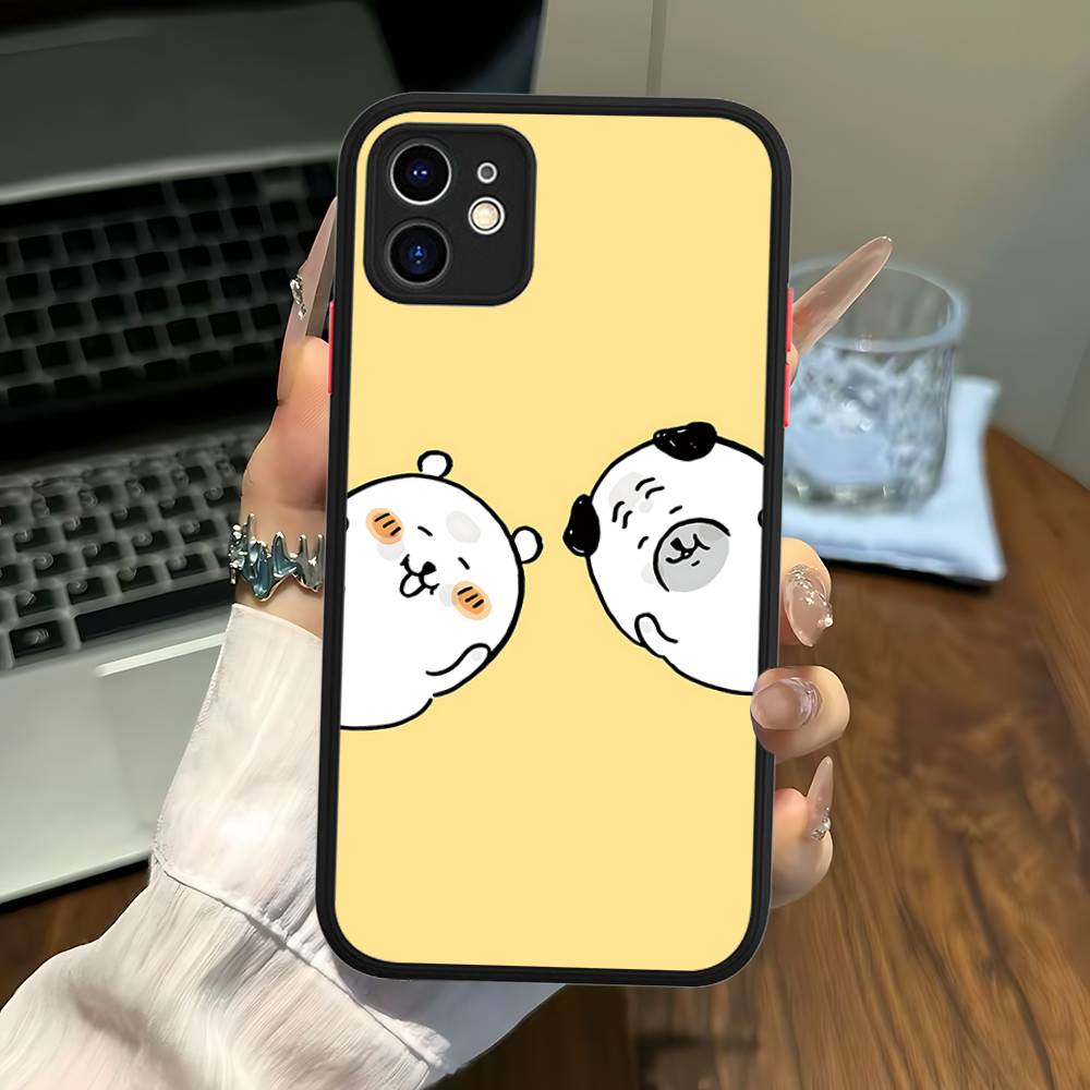 Popular Cute J-Joke B-Bear For IPhone 15 16 Pro Max 11 12 13 14 XS XR X Plus 16E Matte Translucent Phone Cover