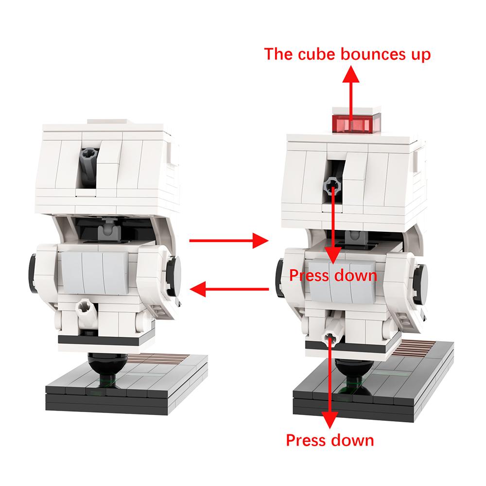 MOOXI Movie 215Pcs MOC Bricks Cartoon Cleaning Robot DIY Model Figures Creativity 21303 40619 Building Blocks Toys Gifts MOC1241