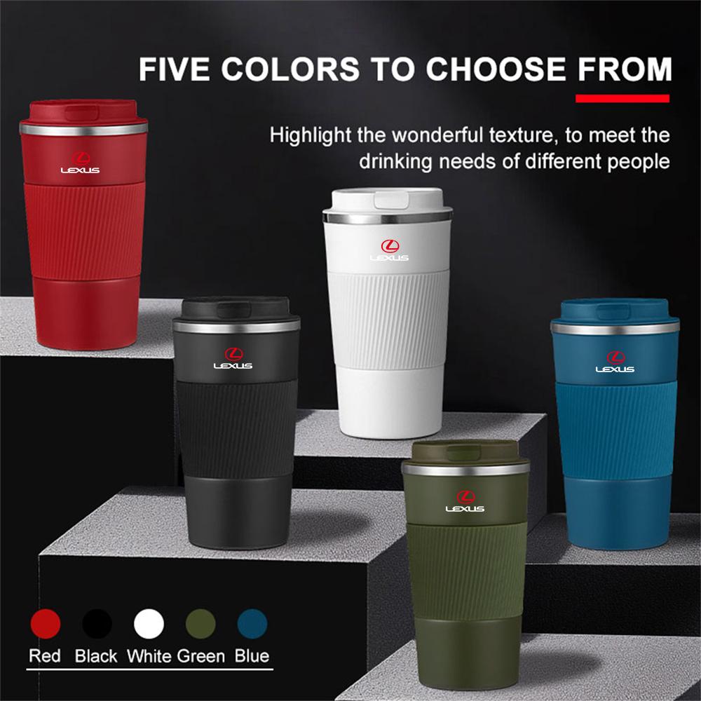 Car Thermos Cup Stainless Steel Coffee Insulated Vacuum Bottle Travel Mug For Lexus CT200h NX300h RX300 RX330 EX300h FSport IS AEK1