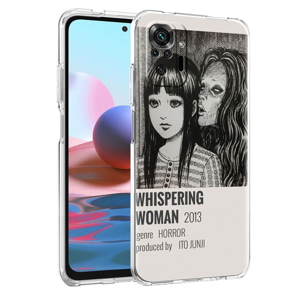 Силиконовый чехол для Xiaomi Redmi Note 10 9 Pro 9S 8 9C 7 8T 10S 9A 7A 8A K40 K20, противоударный мягкий чехол для телефона, футболки Junji Ito Tomie