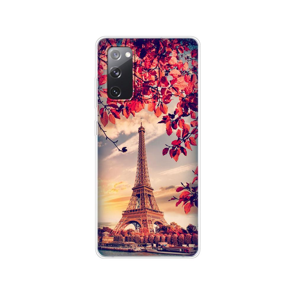 Чехол для Samsung Galaxy S20 FE 6,5 "Мягкий силиконовый чехол из ТПУ на заднюю панель телефона для Samsung S20 fe, бампер GalaxyS20 FE S20FE, принципиально чехол