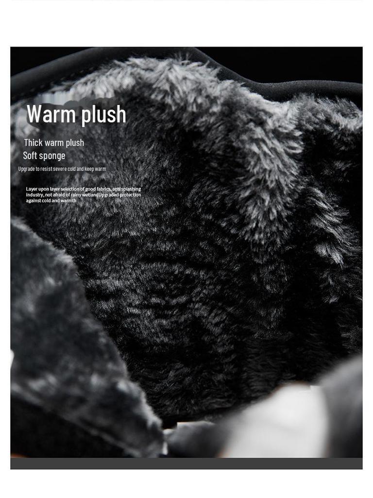 Мужские зимние ботинки Northeast Large с бархатной подкладкой — толстая, теплая хлопковая обувь для походов на свежем воздухе