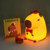Adorkable Silicone LED Capybara Night Light Animal Lamp Touch Sensor Nightlight Children Kid Bedside Bedroom Decor Birthday Gift