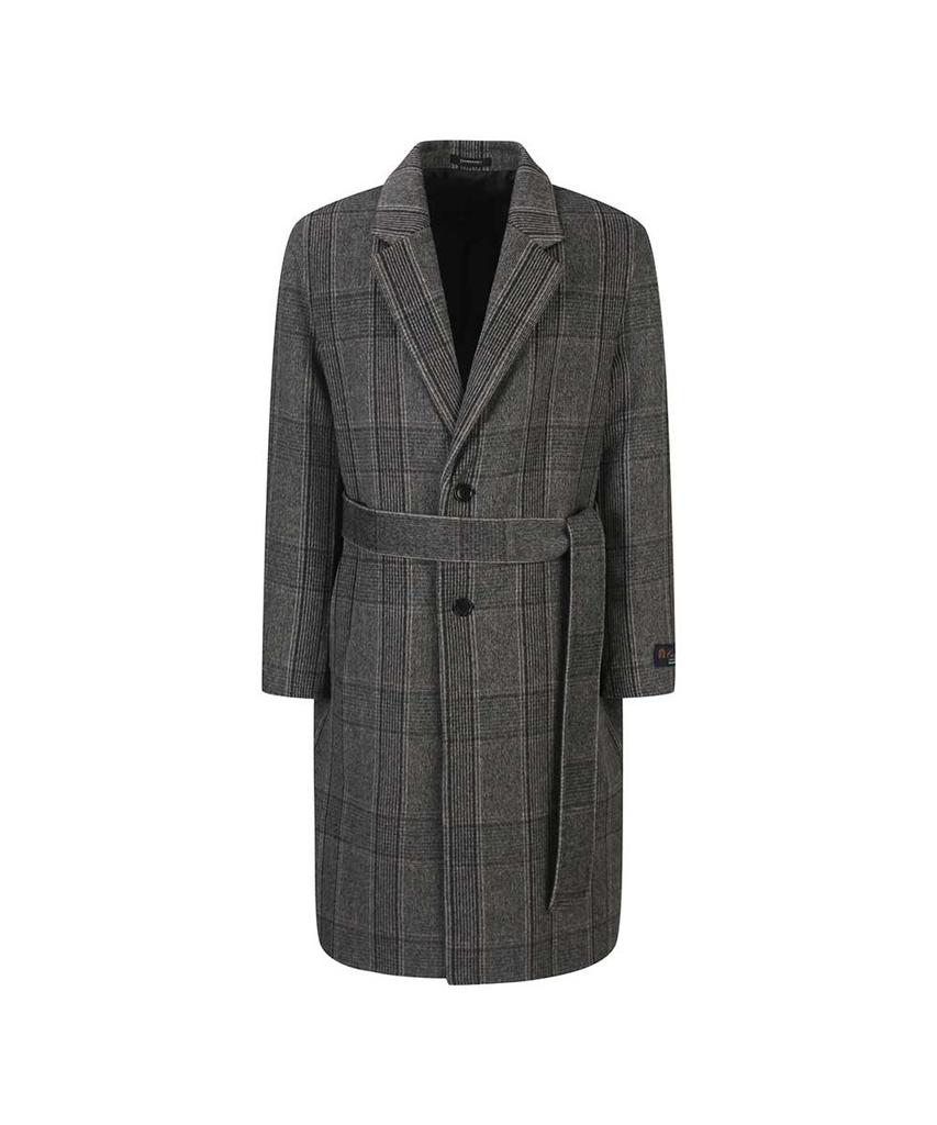 Fahrenheit Single Handmade Cashmere Blended Check Coat (Fjlax7340)