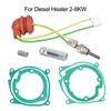 7Pcs Car Air-Diesel-Gasket+Ceramic Glow Plug Kit For Chinese Diesel Heater 2-8KW