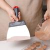 Stainless Steel Chocolate Shovel PP Handle Large Size Chocolate Tempering Scraper High Hardness Chocolate Spatula Candy
