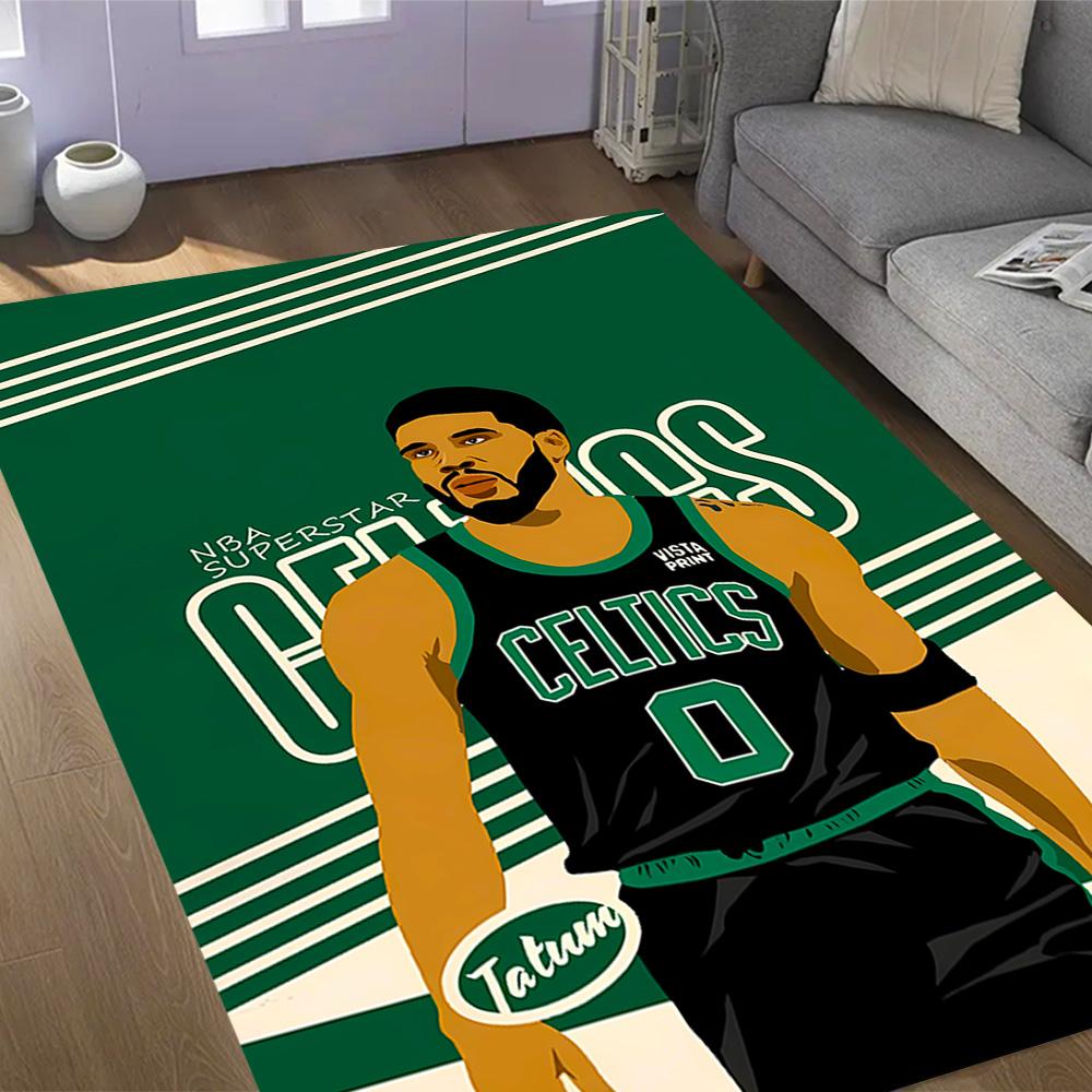 Ronaldo's Brazil Legend Themed Anti-Slip Rugs - Polyester Home Decor, Suitable for Bedrooms, Living Rooms, Doorways, Studios, and Decorations