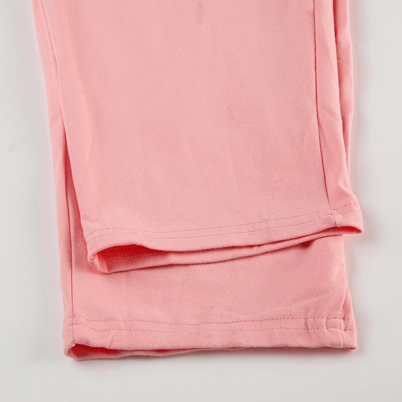 Повседневный универсальный свободный комбинезон в европейском и американском стиле, однотонный