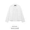 Kaslead New Arrival Women's Fashion Style Fashion Minimalist Stand Collar Long Sleeves Shirt 05138838250