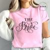 New Fashion Team Bride Tee T-Shirt Womens Vintage Wedding Party T-Shirt Funny Bride T-Shirt Tops Women's Tees Streetwear