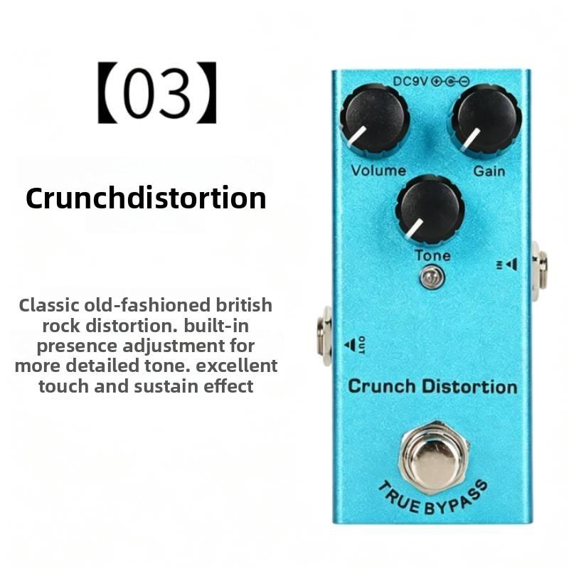 Single Effects Pedal For Electric Guitar With Aluminum Body For Distortion And Modulation