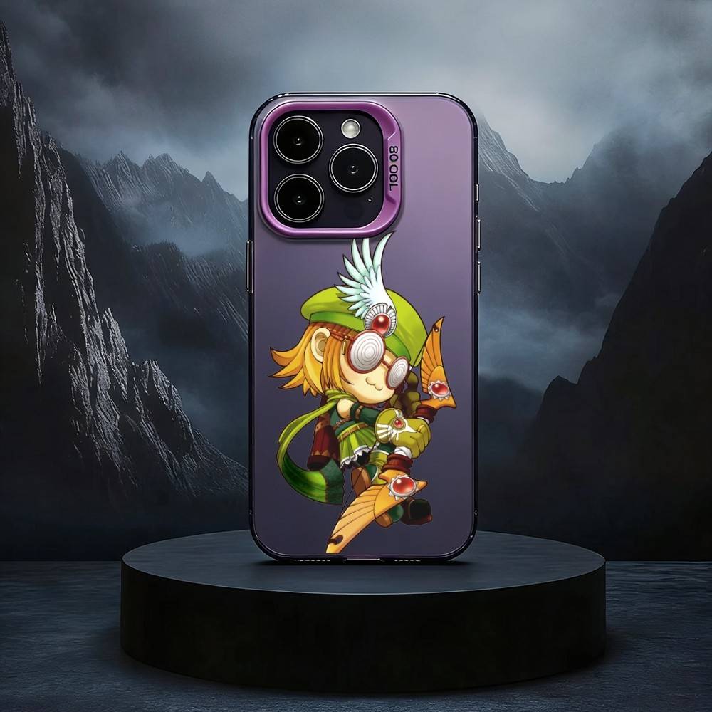 Чехол для телефона Game M-Maple S-Story-MS Для iPhone17,16,15,14,13,12,11 Plus,Pro Max Черный Конфетный серебристый чехол для телефона
