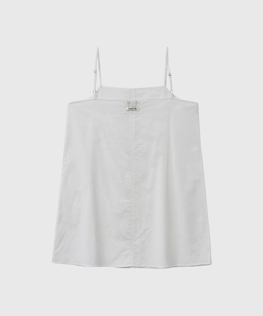 General Idea Cotton Sleeveless Dress [White] / Gf2Lop508