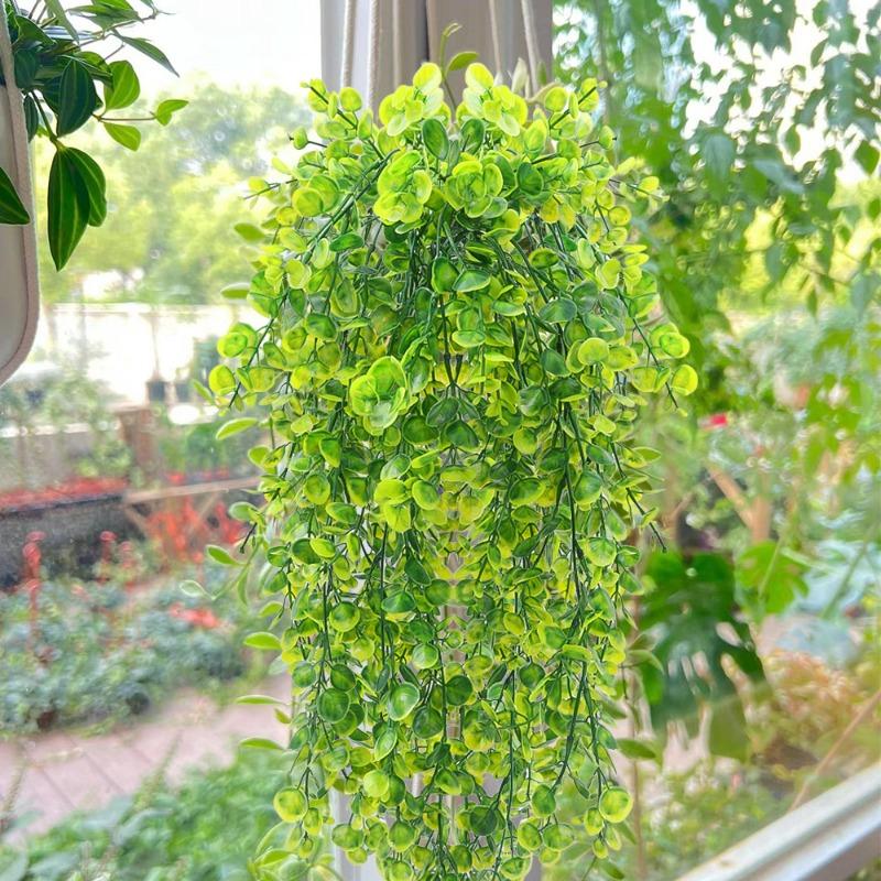 5/1 шт искусственные цветочные лозы имитируют зеленые растения настенные украшения наружное украшение сада свадебный декор своими руками эвкалиптовые растения
