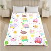 Peppa Pig Print Flannel Blanket Cozy Warm Plush Throw Blanket For Bed Sofa Couch Indoor Household Use