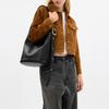 COACH Bleecker 28 branded micro-labeled metal hardware cow leather bucket bag shoulder bag large women's black