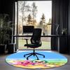 Pinkfong Wonderstar Printed Round Rug Carpet Chair Rug Area Rug Entryway Doormats,for Office Chair Living Room Bedroom Kitchen Room.