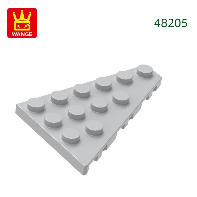 Нетоксичные 50 шт./лот 48205 4x6 Клин Правая пластина Строительные блоки Moc Классические аксессуары Совместимые с Кирпичными игрушками Подарочная коробка для детей