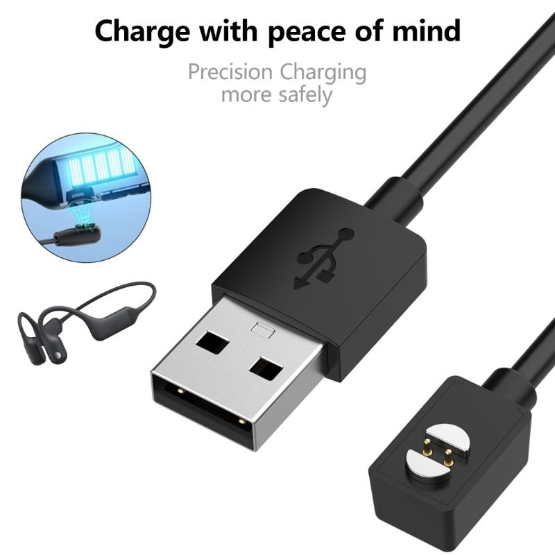 Сменный магнитный зарядный кабель для PurFree (BC01) Bluetooth-совместимые наушники с костной проводимостью Зарядные устройства USB