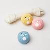With Us Damda Puppy Ball Latex Toy 3P Set Puppy Toy, Blue + Yellow + Pink, 1 Set