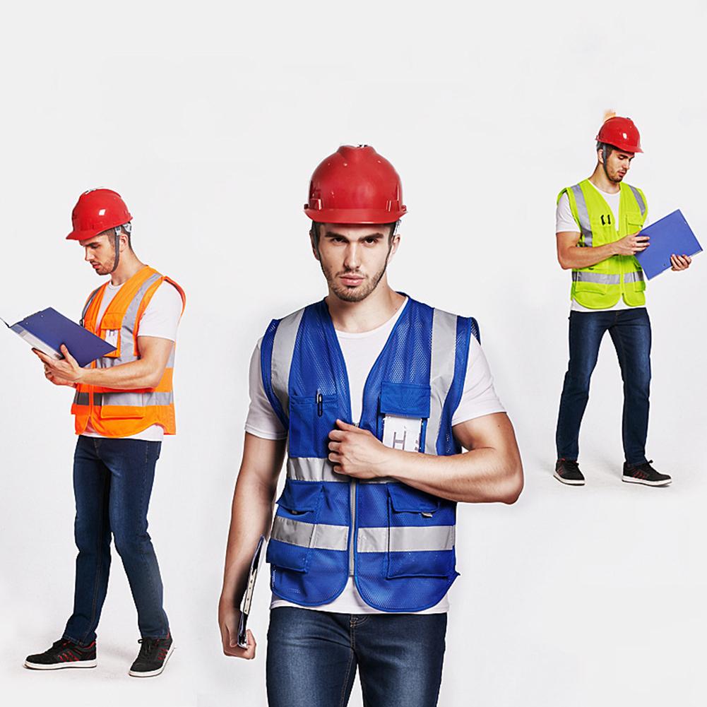 Строительный жилет с высокой степенью безопасности, светоотражающий светоотражающий жилет