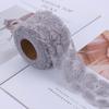 5 ярдов 3D вышитая кружевная тесьма с цветами розы, лента, ткань, аксессуар для одежды DIY, ручная вышивка, свадебный головной убор, бант