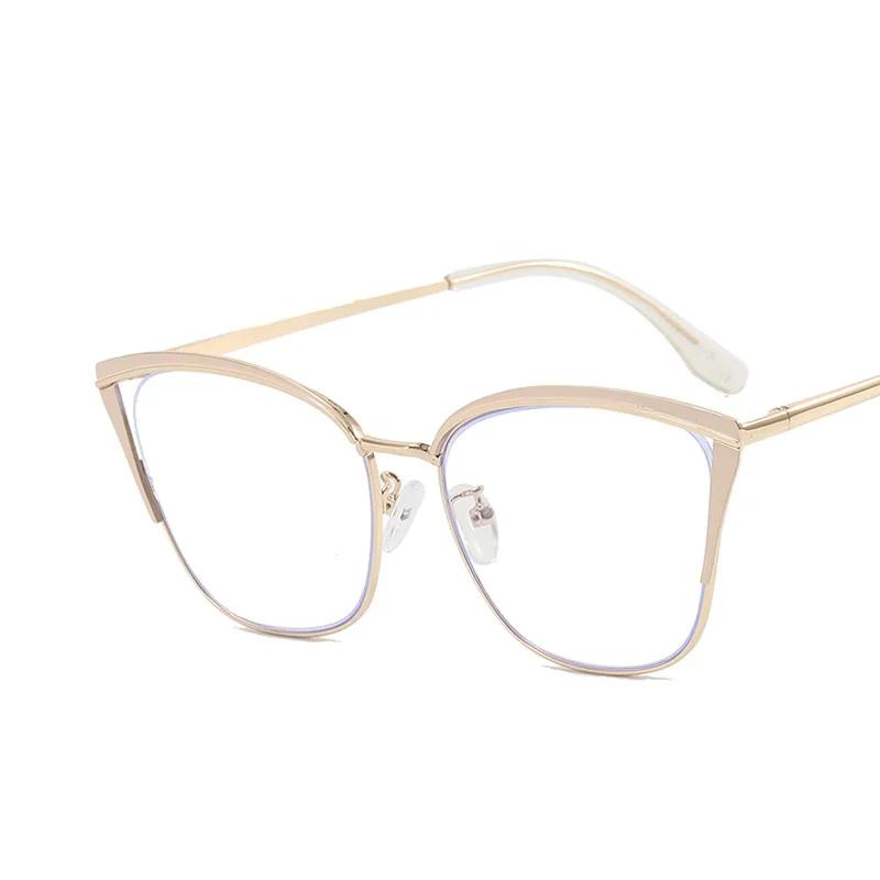 Новая Мода Женские Очки Оправа Винтажная Оправа Кошачий Глаз Блокирующие Синий Свет Очки Очки Оправа для Женщин