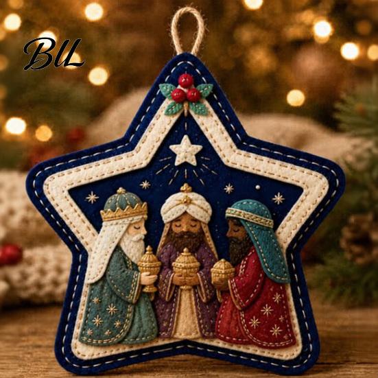 Custom Felt Pendant for Dorm Christmas Pendant, Decorative Hanging Ornament Holiday Home Decor, Indoor Outdoor Wall Fireplace Tree Decorations