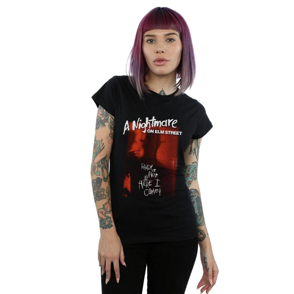 A Nightmare On Elm Street Womens/Ladies Here I Come Cotton T-Shirt