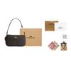 Coach Nolita 19 Винтажная Классическая Сумка-тоут на Молнии с Монограммой из Искусственной Кожи Маленькая Женская Сумка CW426-IMXAQ
